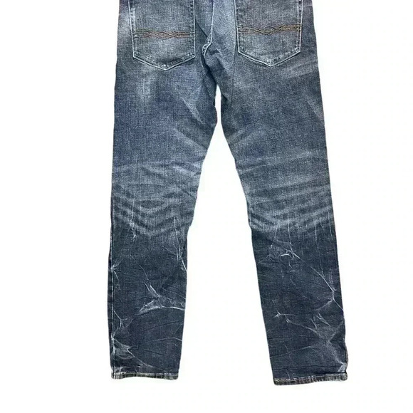 DENIZEN from Levi's 208 Faded Blue Regular Fit Tapered Leg Denim Jeans - Picture 5 of 9
